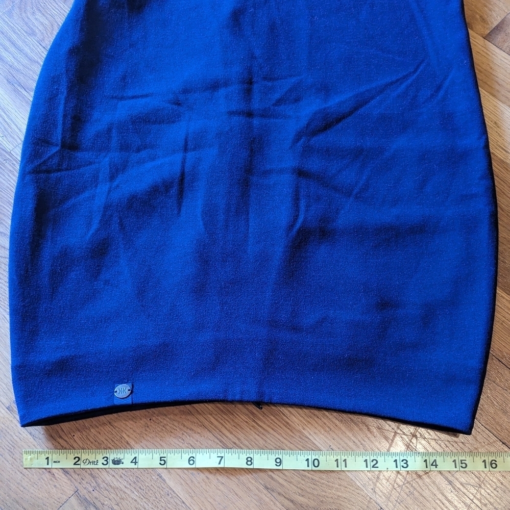 Yokko Size 44 Navy Blue Fully Lined Pencil Skirt - Picture 3 of 6